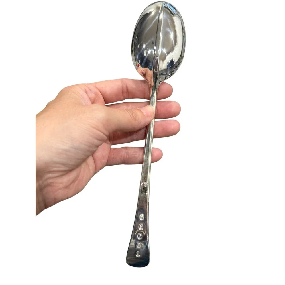 Gerity Georgian Salad Serving Spoon Fork Set Silverplate Reproduction‎ 13 Inch